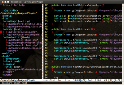 NERD tree plugin for vim